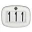 LeMieux Saddle Number Holder Square White Plain